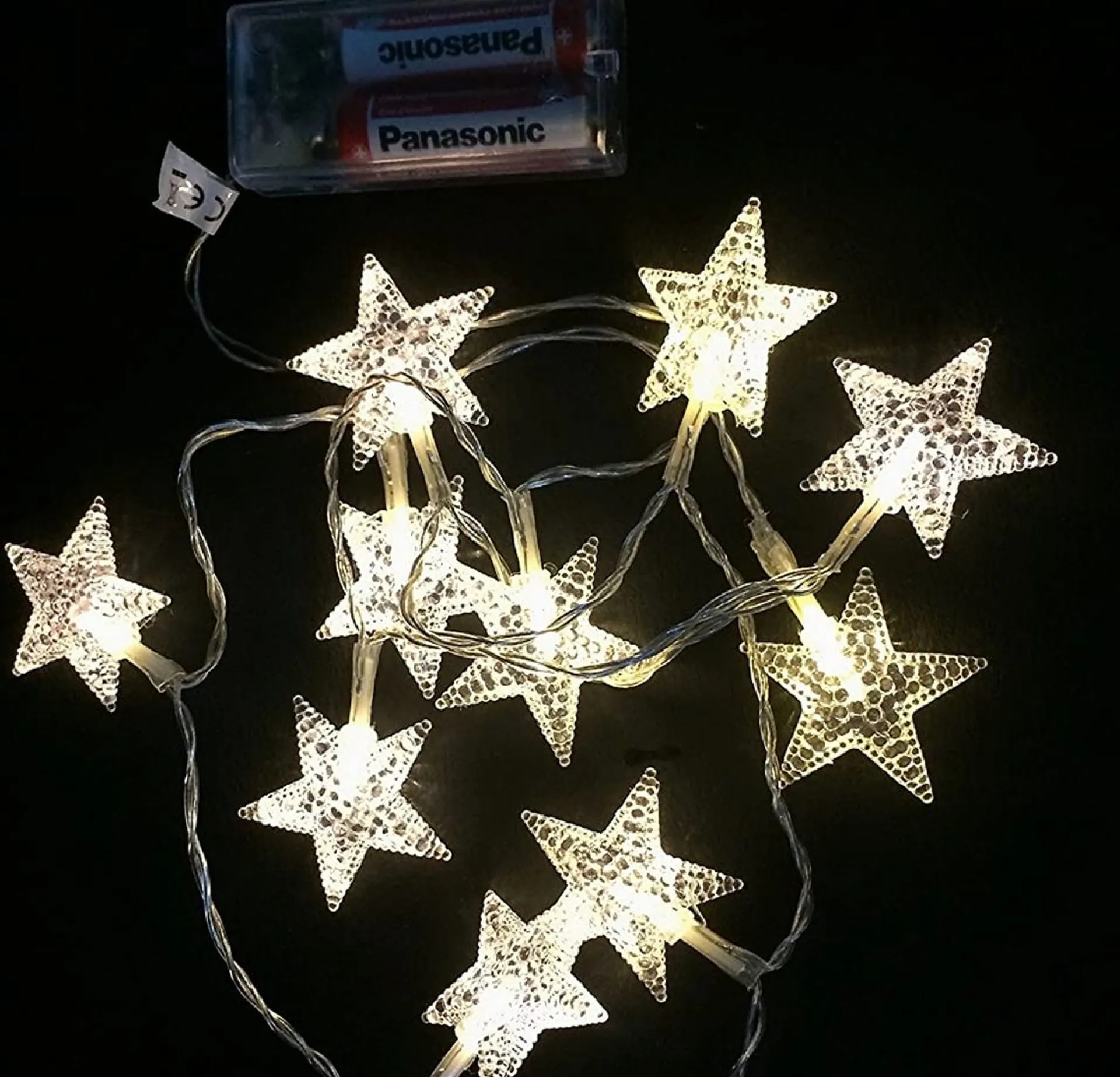Merkloos 10 Led Lichtketting Ster Decoratie Verlichting Ster Lichtketting Batterij Fashion