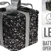 Koopman 3 Verlichte Geschenkdozen Met Led - Zilver - 15Cm, 20Cm, 25Cm Best Sale