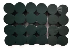 Black Acres Cards Kerststukjes>24 X Steekschuim/Oasis Rondjes – Nat - O 8 - Hoogte 5 Cm – Paasstukje – Lentestukje - Zomerstukje – Herfststukje -Bloemstukje – Kerststukje – Oas-012