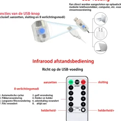 AGM Lichtsnoer Buiten En Binnen - 30 Meter - 300 Led - Met Usb Stekker En Afstandbediening - Sfeerverlichting - Lichtslinger - Lampjes Slinger - Fairy Lights - Kerstversiering - Kerstboom Verlichting - Ip54 Cheap
