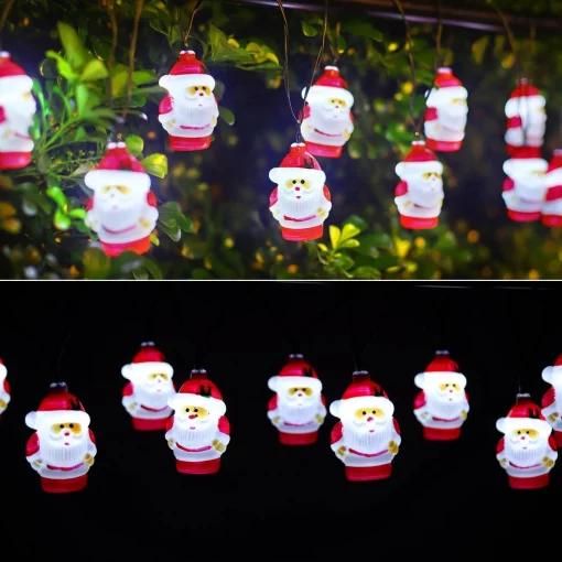* Aigostar Lichtsnoer - Zonne-Energie - Kerstman - 10 Led's - 3.8M - Buiten Flash Sale