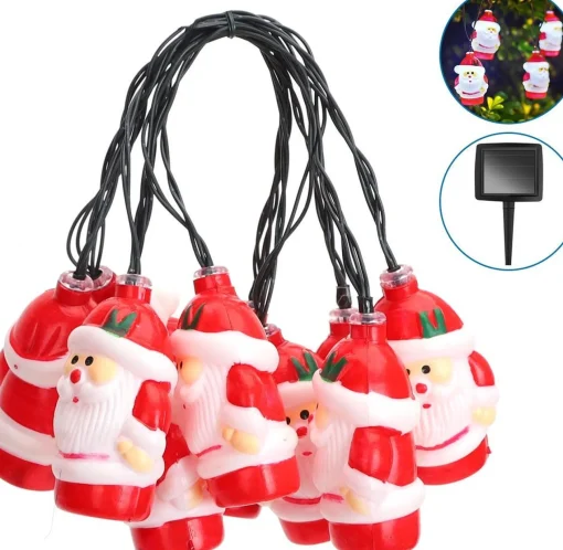 * Aigostar Lichtsnoer - Zonne-Energie - Kerstman - 10 Led's - 3.8M - Buiten Flash Sale