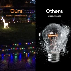 Aigostar 10Vrf Kerstboomverlichting - Tuinverlichting - Energie Lichtsnoer - Partyverlichting - 100 Leds - Kerstverlichting Buiten - Lichtsnoeren - Meerdere Kleuren - 11.9M - Ip44 Discount