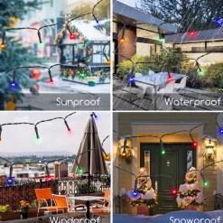 Aigostar 10Vrf Kerstboomverlichting - Tuinverlichting - Energie Lichtsnoer - Partyverlichting - 100 Leds - Kerstverlichting Buiten - Lichtsnoeren - Meerdere Kleuren - 11.9M - Ip44 Discount