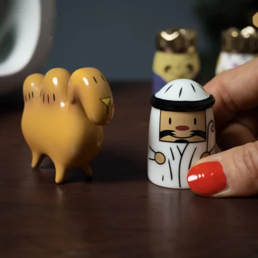 Alessi Kerststallen> Amir En Camelus Kerst Figuren