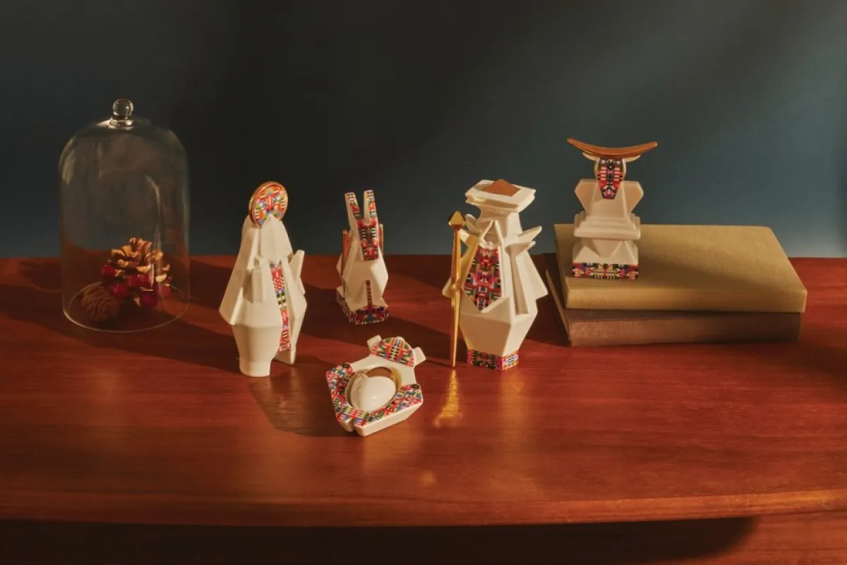 Alessi Kerststallen> Kerstfiguur Joseph - Holyhedrics - Esa05 3 - Door Elena Salmistraro