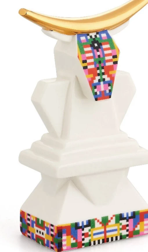 Alessi Kerststallen> Kerstfiguur Os - Holyhedrics - Esa05 4 - Door Elena Salmistraro