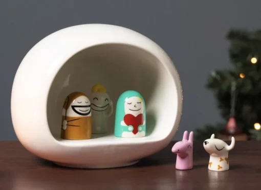 Alessi Kerststallen> Kerststal - Presepe - Amgi10 - Wit - Door Massimo Giacon