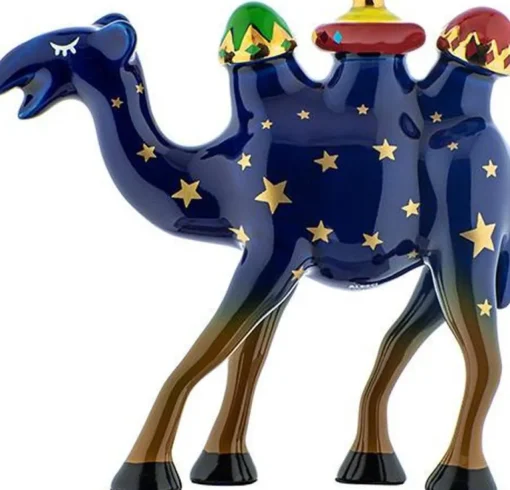 Alessi Kerststallen>-Kerst-Set-Kameel Trino En De Drie Koningen