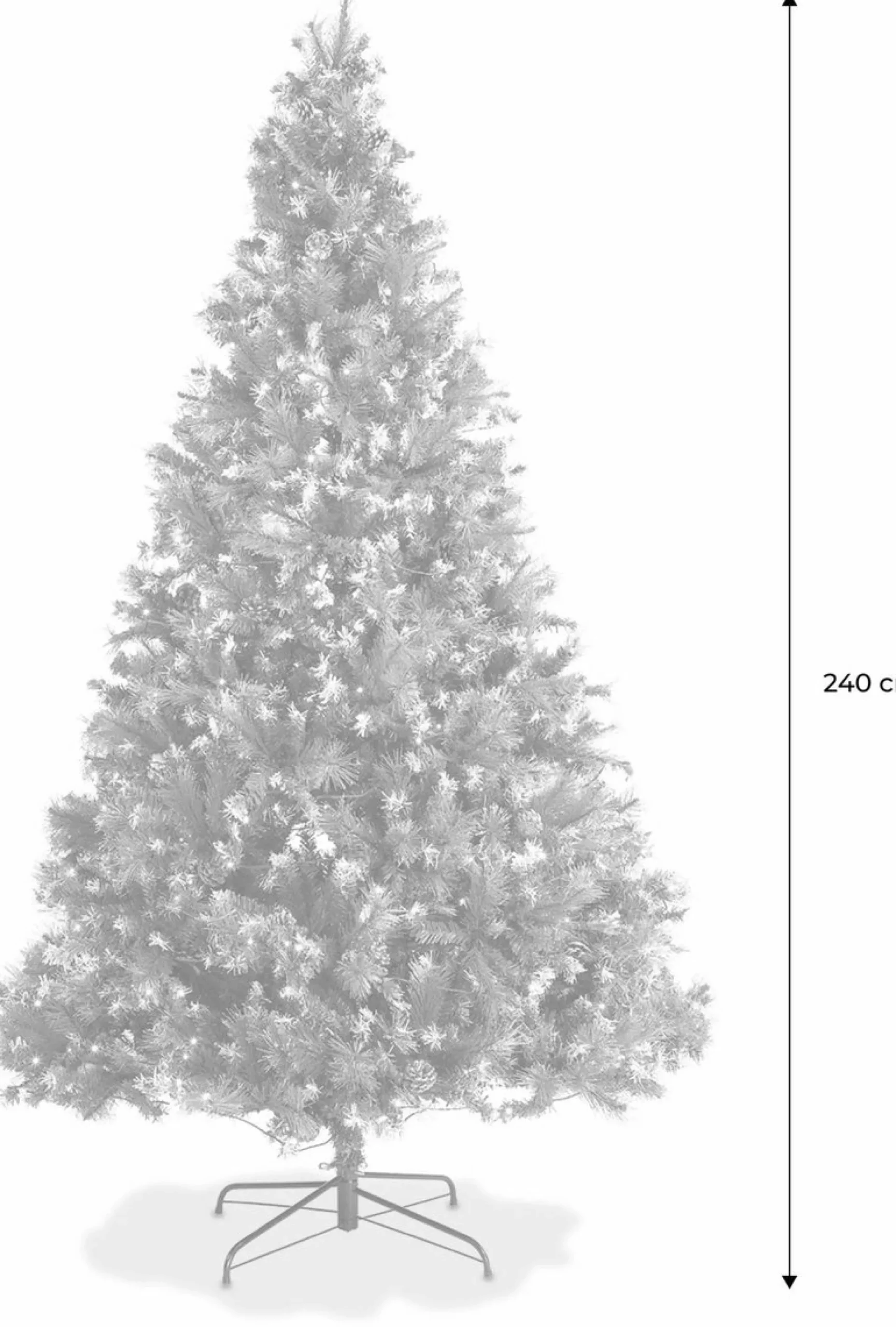 Aliceu0027s Garden Alice's Garden - Deluxe Kunstkerstboom Fringant | 240 Cm| Incl. Verlichting, Decoraties En Voet Store