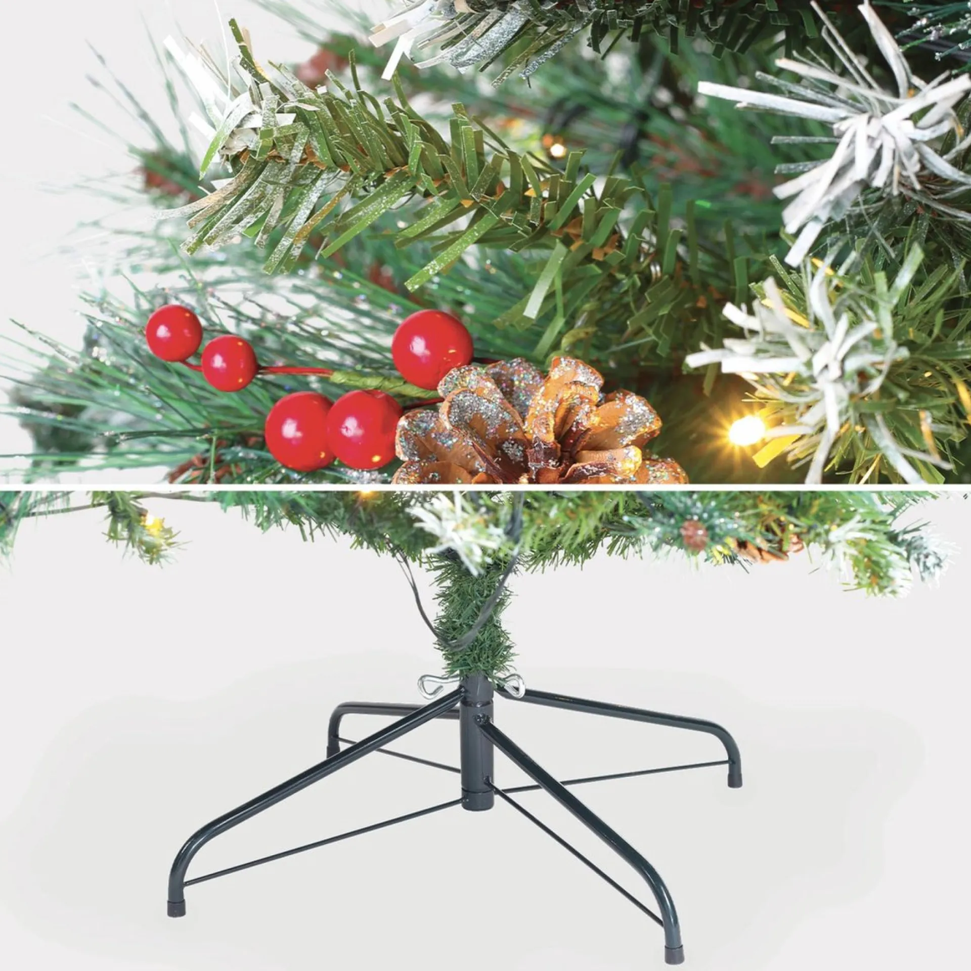 Aliceu0027s Garden Alice's Garden Deluxe Kunstkerstboom - 210 Cm - Incl. Verlichting, Decoraties En Voet Best