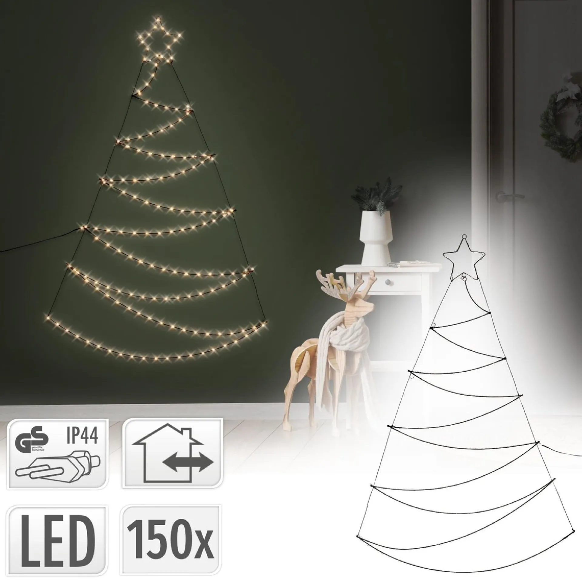 Ambiance Kerstboom Met 150 Led's 150 Cm Best
