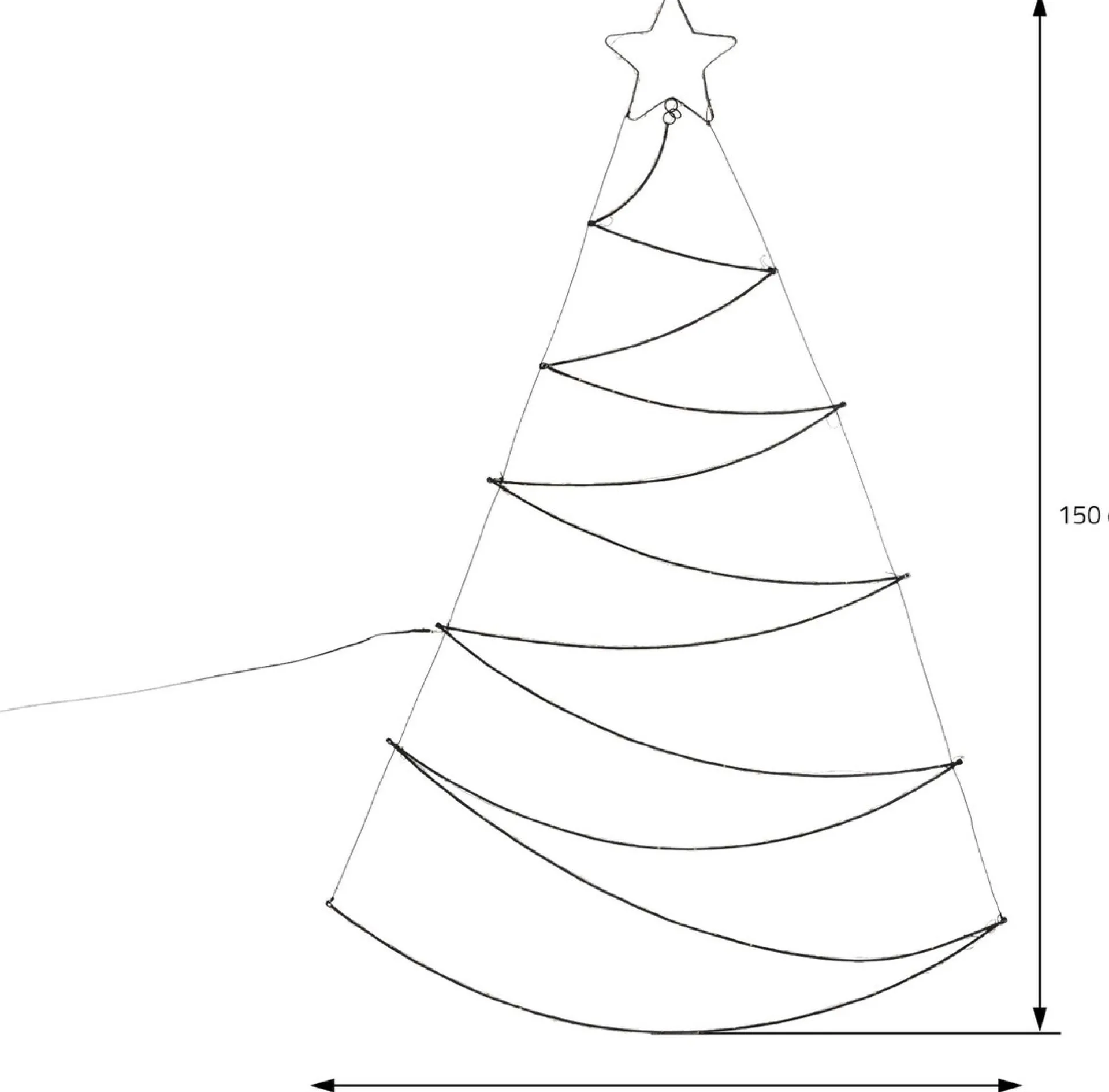Ambiance Kerstboom Met 150 Led's 150 Cm Best