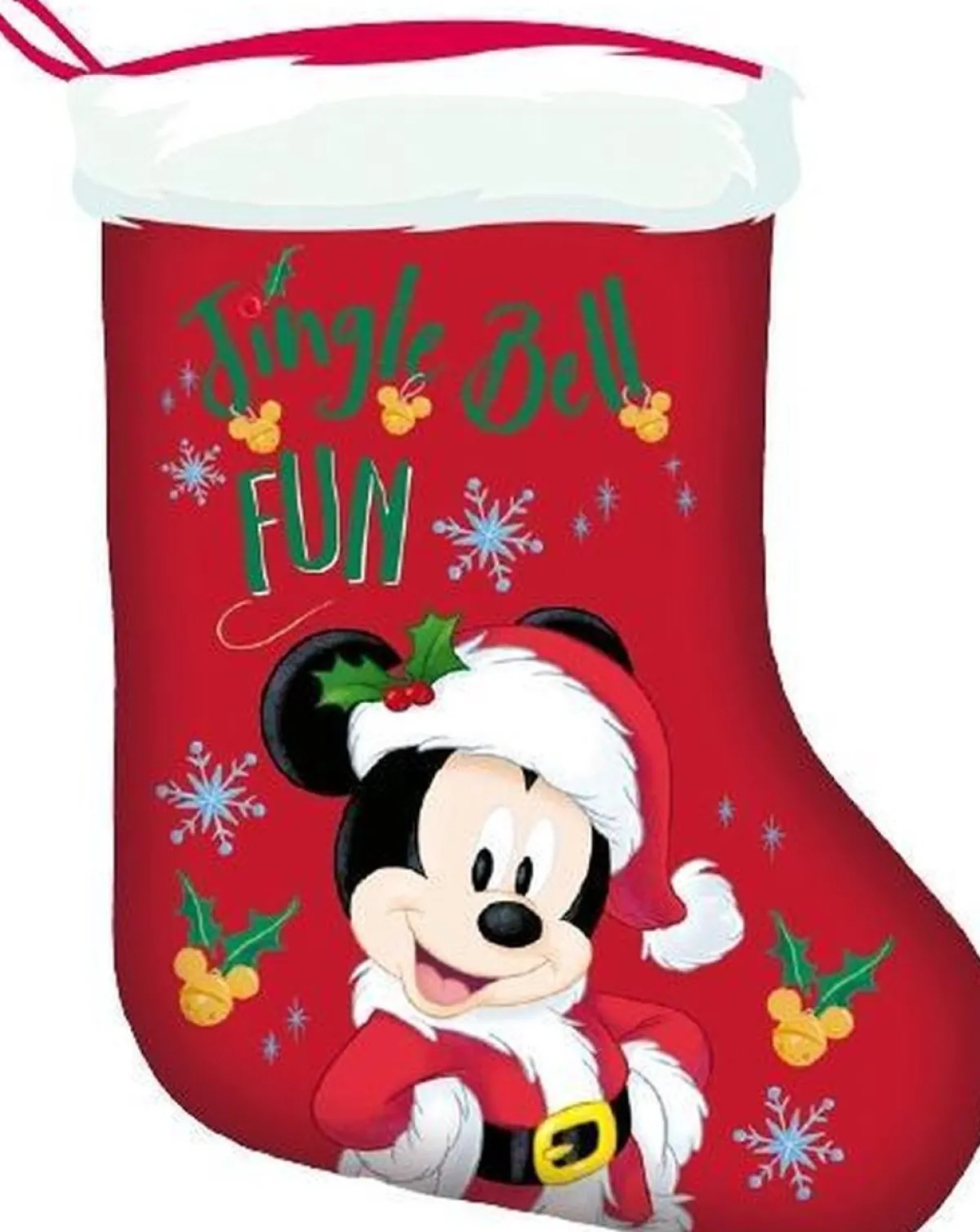arditex Kerstsokken> Kerstsok Mickey 42 Cm Polyester Rood