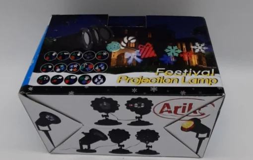 Ariko Led Lichteffect Projector - Sneeuwvlokken - Outdoor Ip44 Ip65 - Metaal - Kantelbaar - In Hoogte Verstelbaar (Bij Installatie) - Netstroom Outlet
