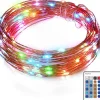 Aukey Lt-Ss3 Lichtslingers, 10 Standen 10 Meter 100Leds Kerstverlichting Waterdichte Koperdraad Met Afstandsbediening En Kleurwissel Voor Tuin, Bruiloft, Feest, Binnen, Buiten (Rgb) Online