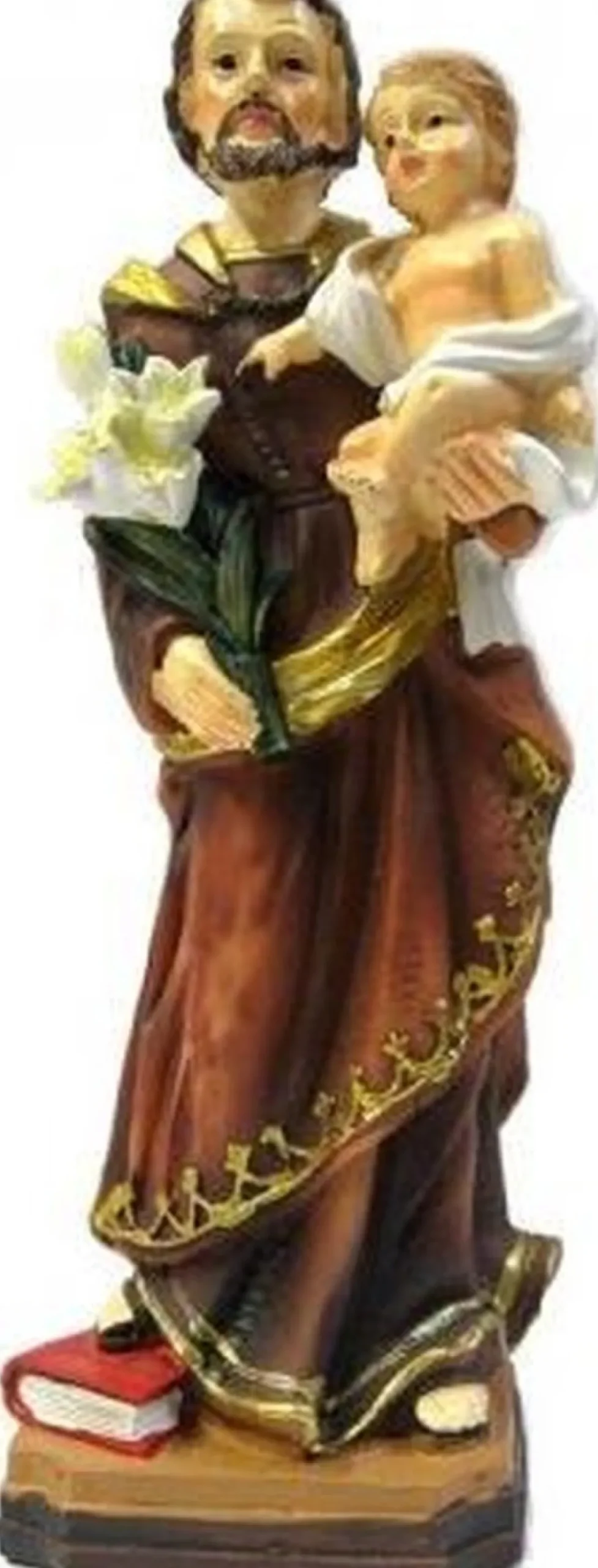 BGT Gifts Kerstbeelden>Beeld Jozef En Jezus 12 X 3.5 X 3.5 Cm