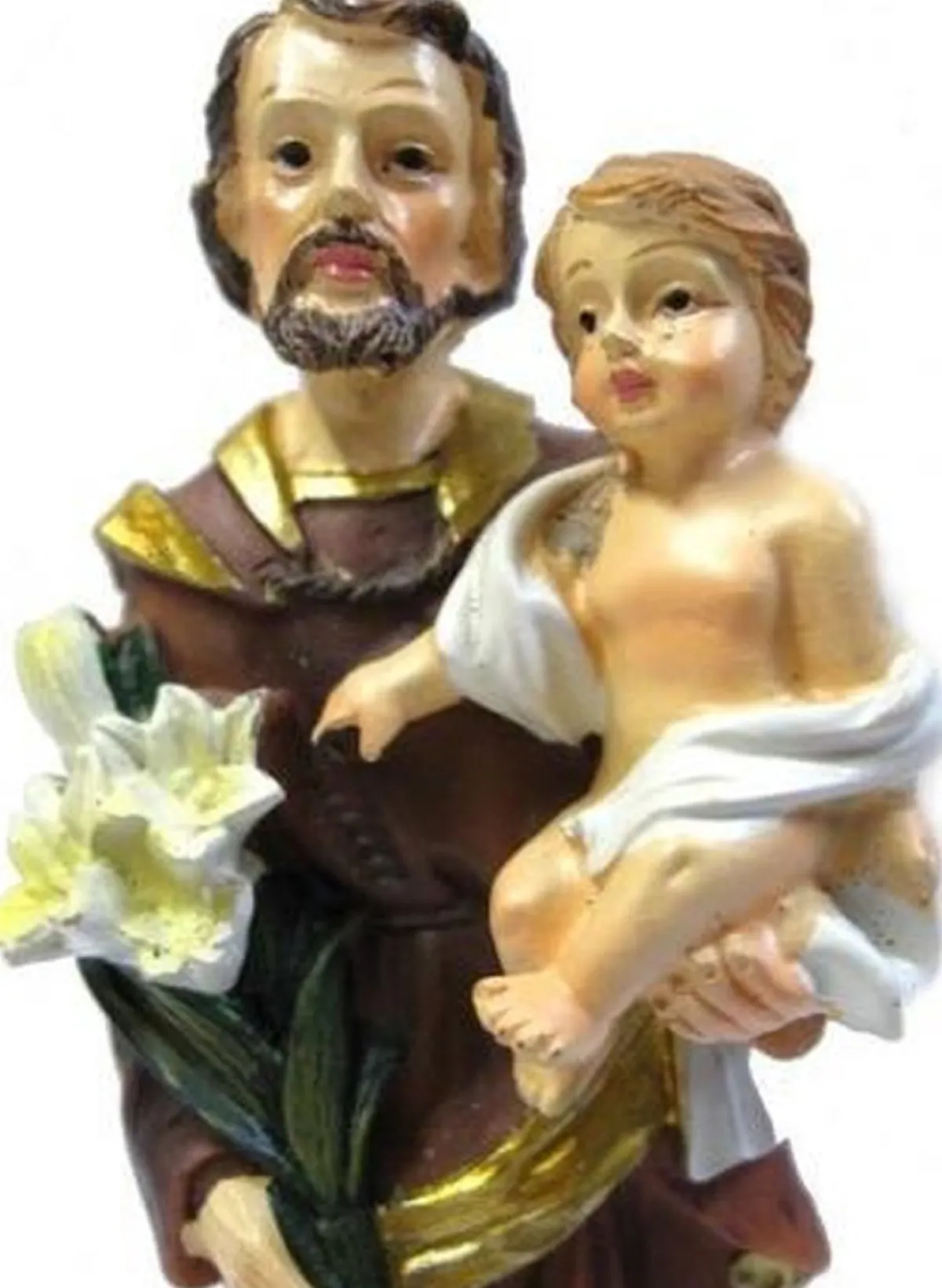 BGT Gifts Kerstbeelden>Beeld Jozef En Jezus 12 X 3.5 X 3.5 Cm