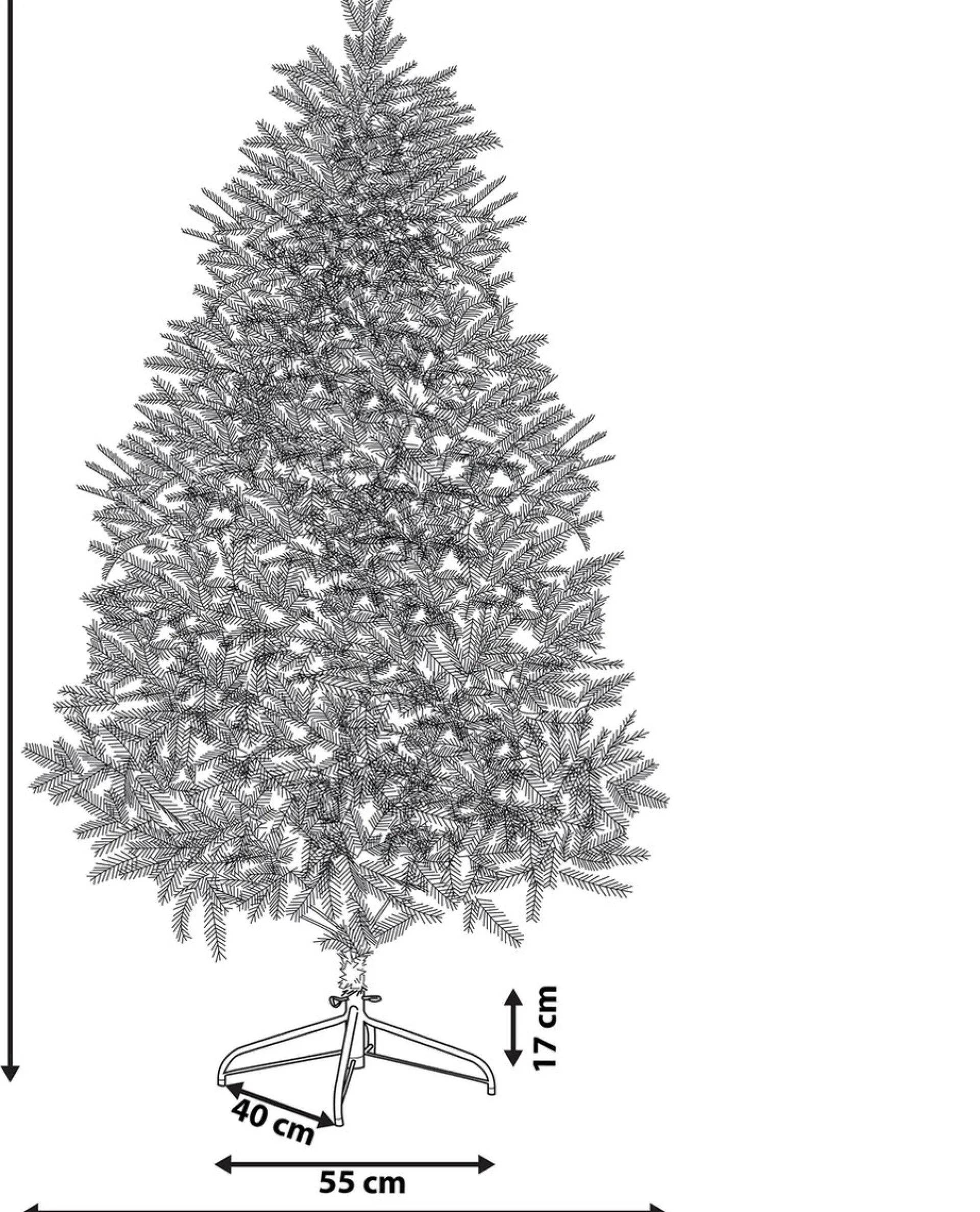 Beliani Farnham - Kerstboom Pvc Fashion