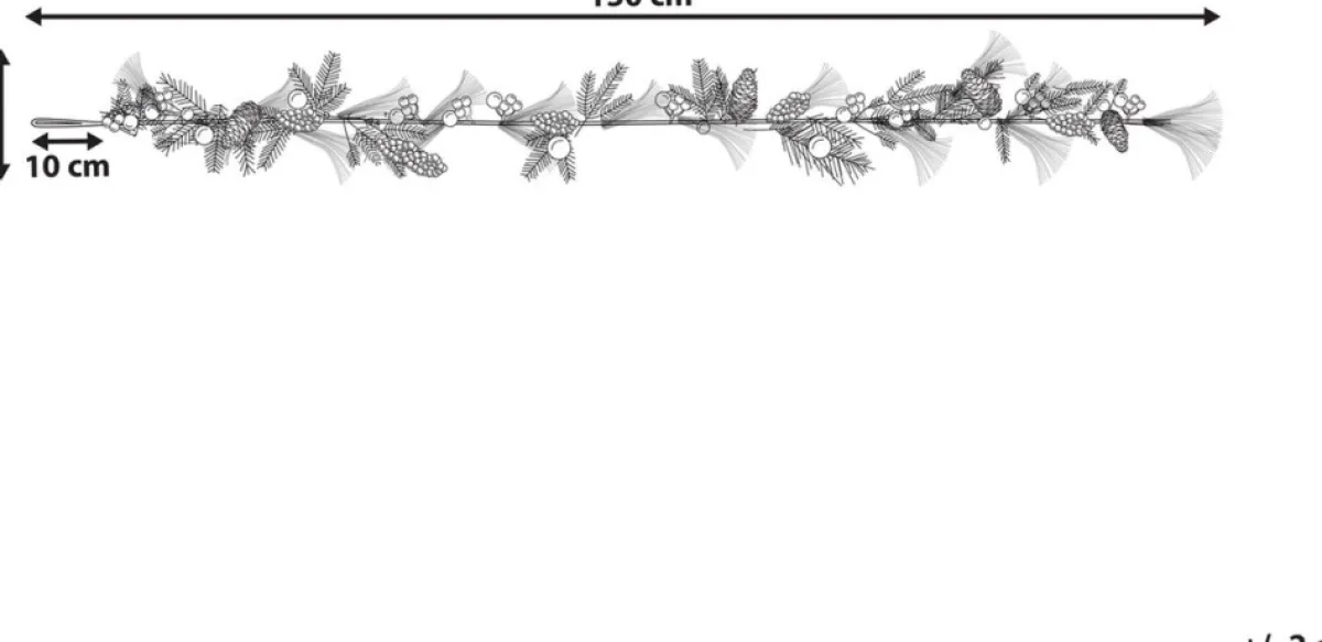 Beliani Guirlandes> Rota - Guirlande - Groen - Kunststof