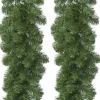 Merkloos Guirlandes>Bellatio Decorations Dennenslinger Guirlande - 2 Stuks - 270Cm