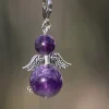 CC Kerstbeelden>Beschermengel Amethist ( Halfedelsteen ) , Chakra Engel , Geluksengel , Silverwing . ( Meerdere Varianten Beschikbaar !!! )