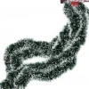 Merkloos Guirlandes>Besneeuwde Folie Slingers/Kerstslingers 270 Cm - Kerstversiering Slingers