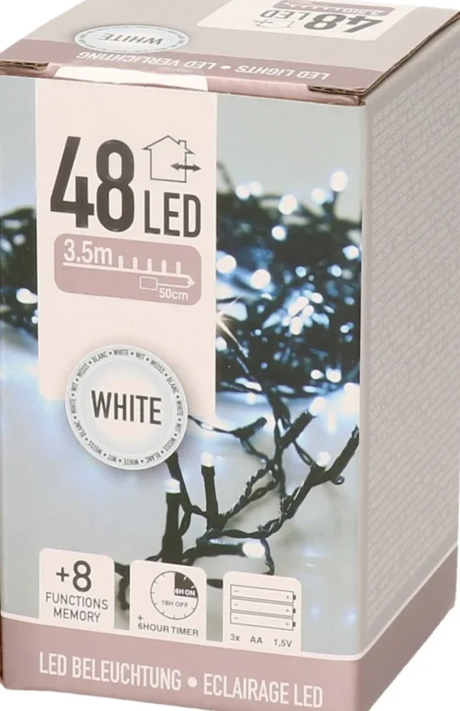 Decoris Kerstkransen>Besneeuwde Kerstkrans/Dennenkrans/Deurkrans 60 Cm Inclusief Helder Witte Verlichting