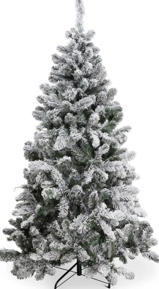 KJ Kunstkerstbomen Besneeuwde Kunstkerstboom - Flock - Lengte 240 Cm En 1376 Takken Cheap