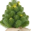 Mica Decorations Black Box Norton Kunstkerstboom - 45 X 20 Cm - Groen - 10 Lampjes Met Warmwit Led New