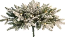 Black Box Kerststukjes> Tafelstuk Op Batterij Memphis Spruce Met Sneeuw Maat In Cm: 38 X 58 Groen 30 Lampjes