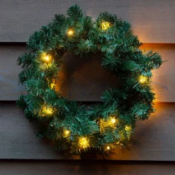 Black Box Kerstkransen></noscript> Trees - Norton Krans Led Werkt Op Batterijen Groen 20L Tips 90 - D45Cm - Kerstbomen