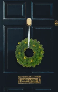 Black Box Kerstkransen></noscript> Trees - Norton Krans Led Werkt Op Batterijen Groen 20L Tips 90 - D45Cm - Kerstbomen