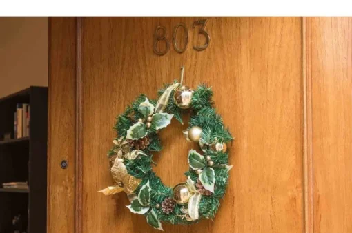 Black Box Kerstkransen> Trees - Norton Krans Led Werkt Op Batterijen Groen 20L Tips 90 - D45Cm - Kerstbomen