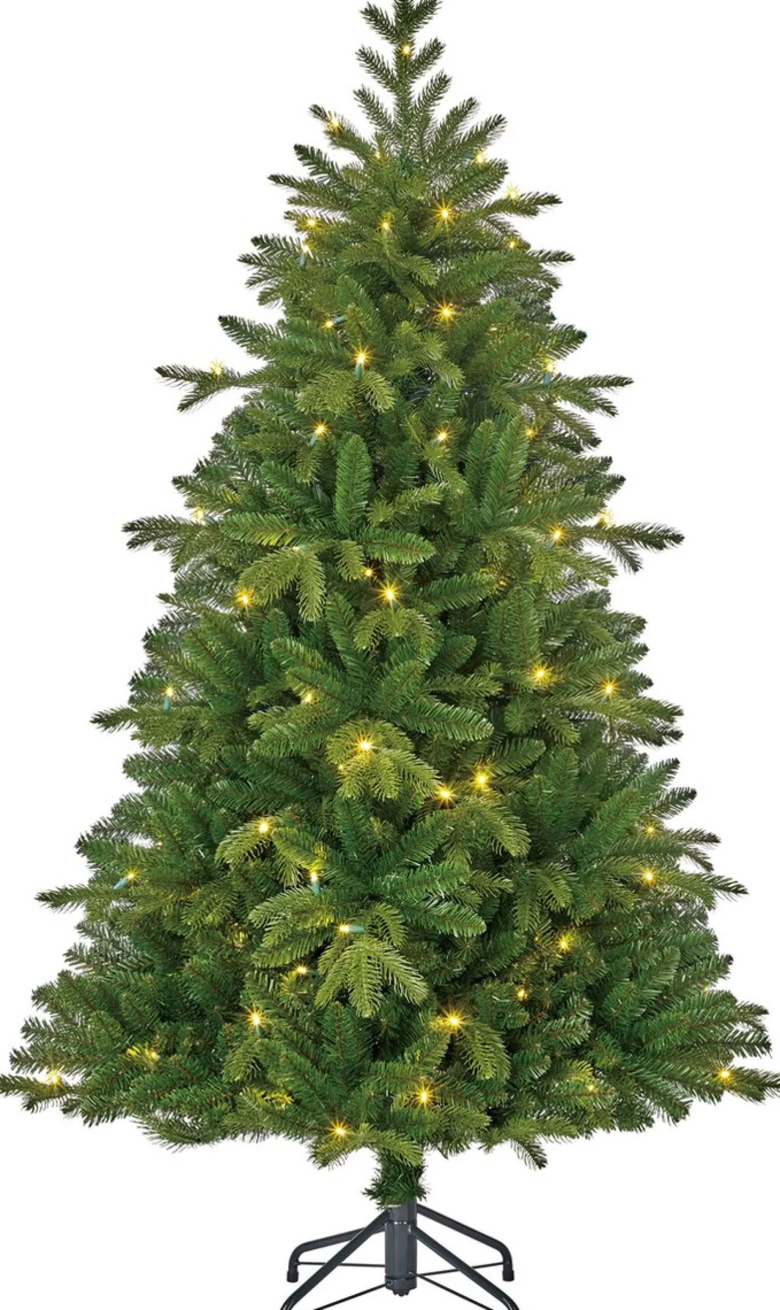 Black Box Trees Brampton Kunstkerstboom Slim Met Led Verlichting - H155 X O102 Cm - Groen New
