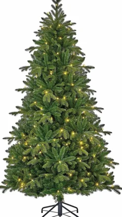 Black Box Trees Brampton Kunstkerstboom Slim Met Led Verlichting - H155 X O102 Cm - Groen New