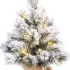 Xmasdeco Black Box Trees Dinsmore Kunstkerstboom In Jute Met Led Verlichting - H45 Cm - Frosted Green Best Sale