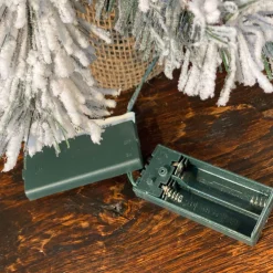 Xmasdeco Black Box Trees Dinsmore Kunstkerstboom In Jute Met Led Verlichting - H45 Cm - Frosted Green Best Sale