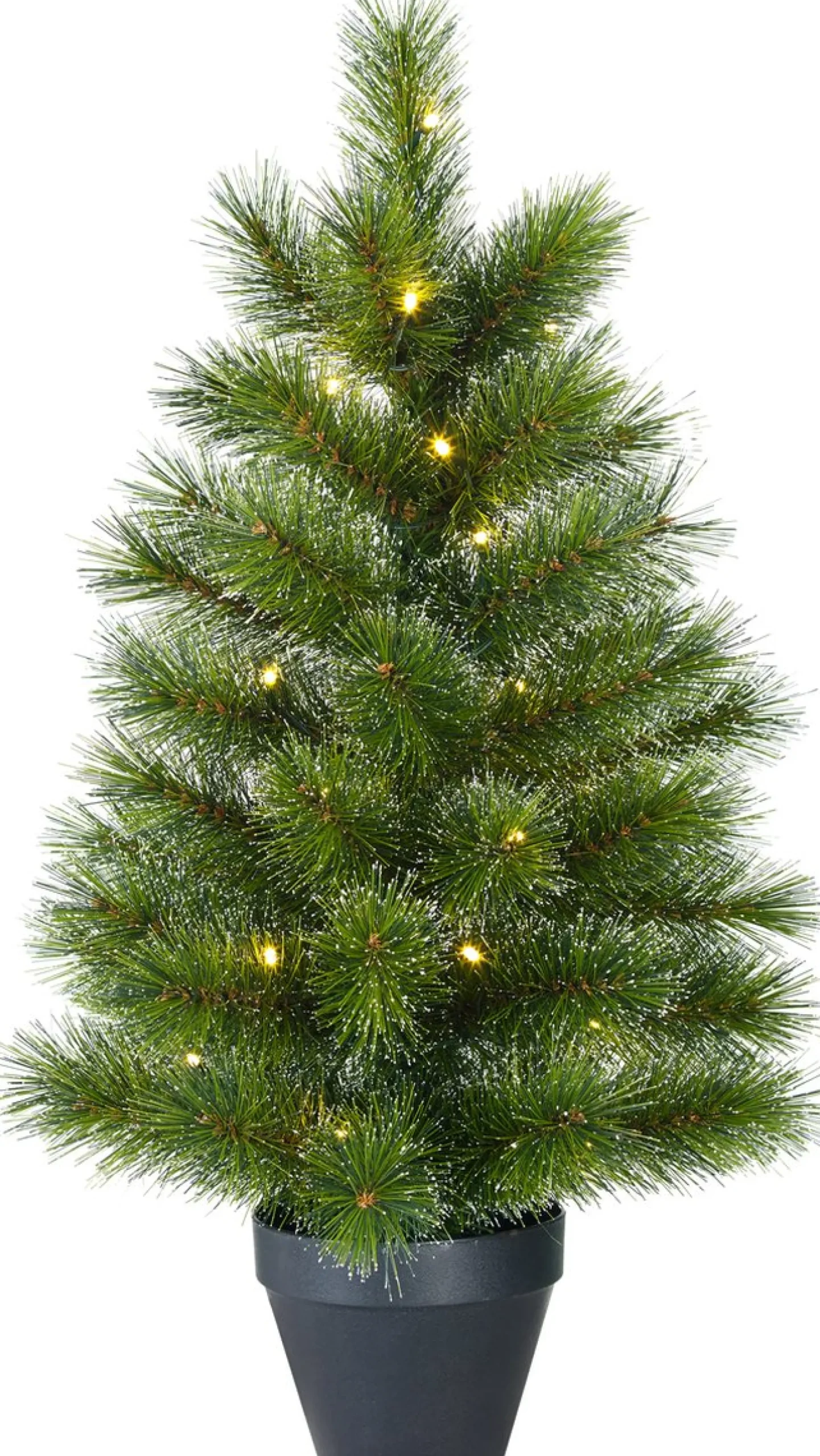 Black Box Trees Glendon Kunstkerstboom In Pot Met 20 Led Lampjes - H60 X O33 Cm - Groen Clearance
