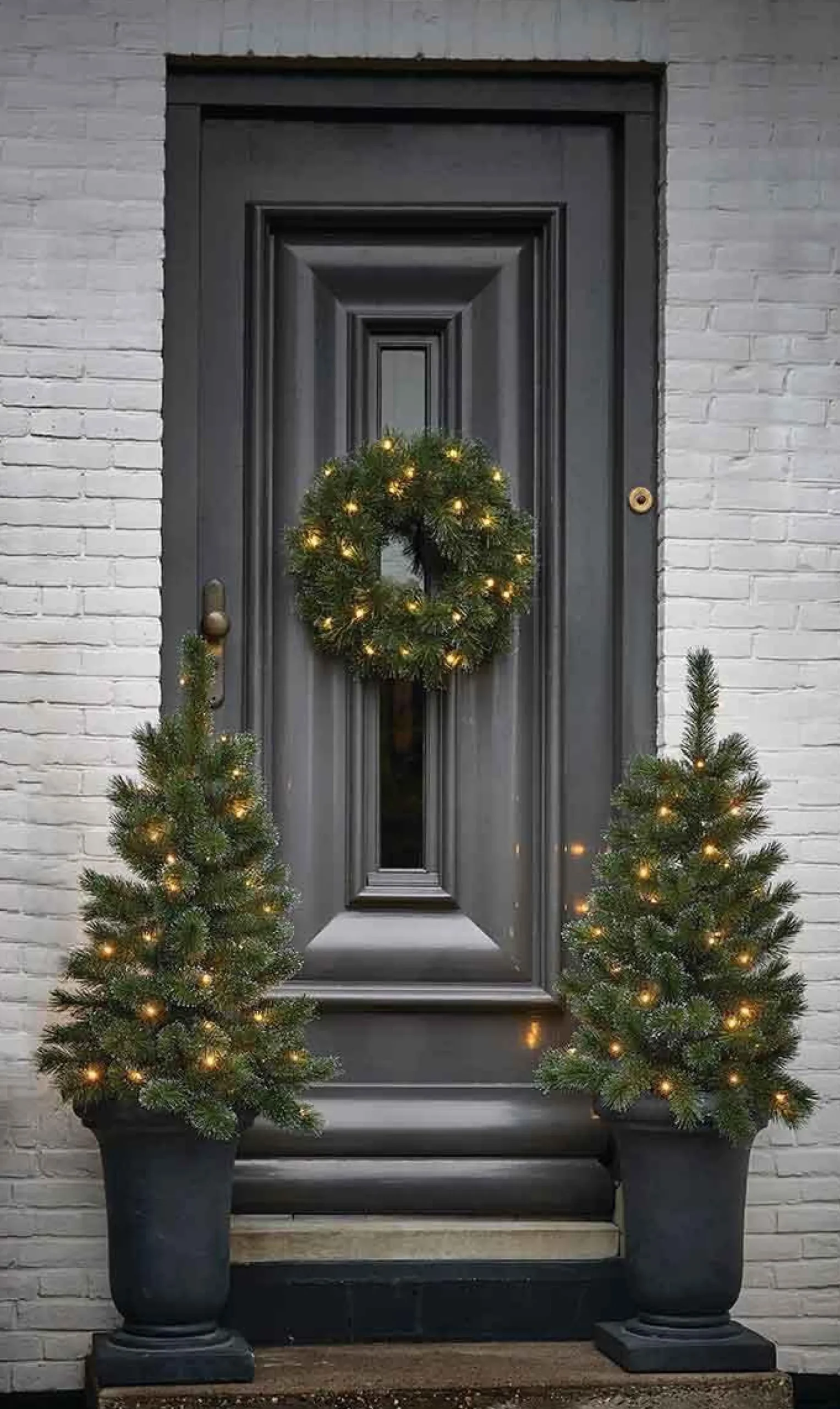 Black Box Trees Glendon Kunstkerstboom In Pot Met 20 Led Lampjes - H60 X O33 Cm - Groen Clearance