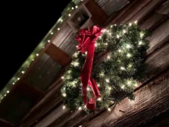 Black Box Kerstkransen></noscript> Trees Glendon Kerstkrans Met Led Verlichting - O60 Cm - Groen