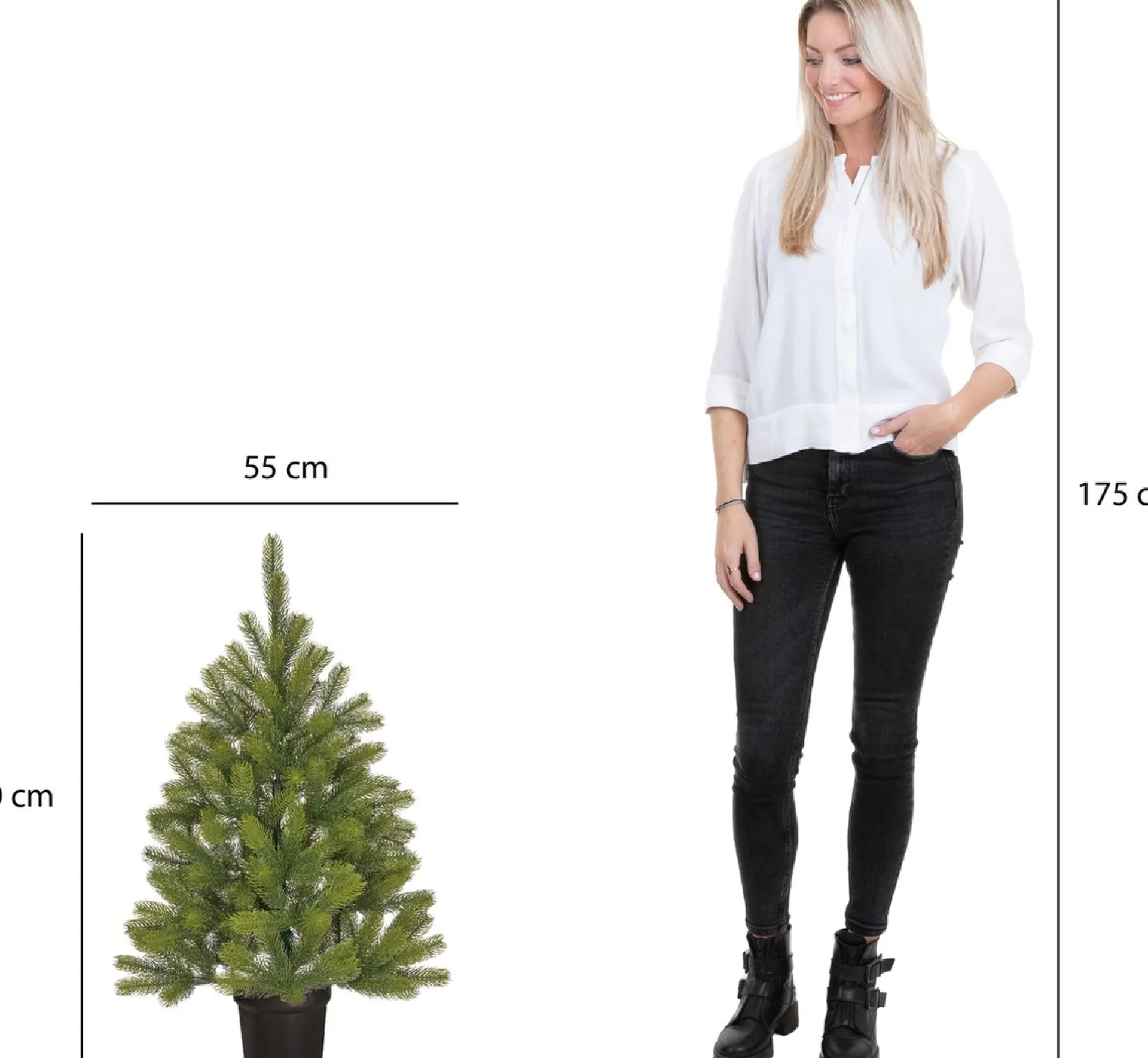 Black Box Trees Nigata Kunstkerstboom - H90 X O55 Cm - Groen Fashion