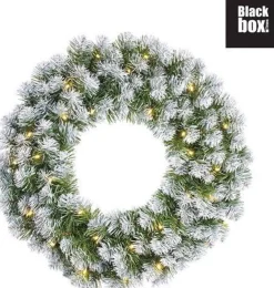 Black Box Kerstkransen></noscript> Trees Norton Kerstkrans Met Led Verlichting - O60 Cm - Frosted Green