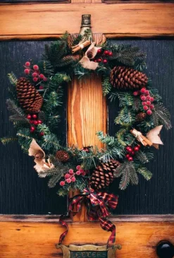 Black Box Kerstkransen></noscript> Trees Norton Kerstkrans Met Led Verlichting - O60 Cm - Groen