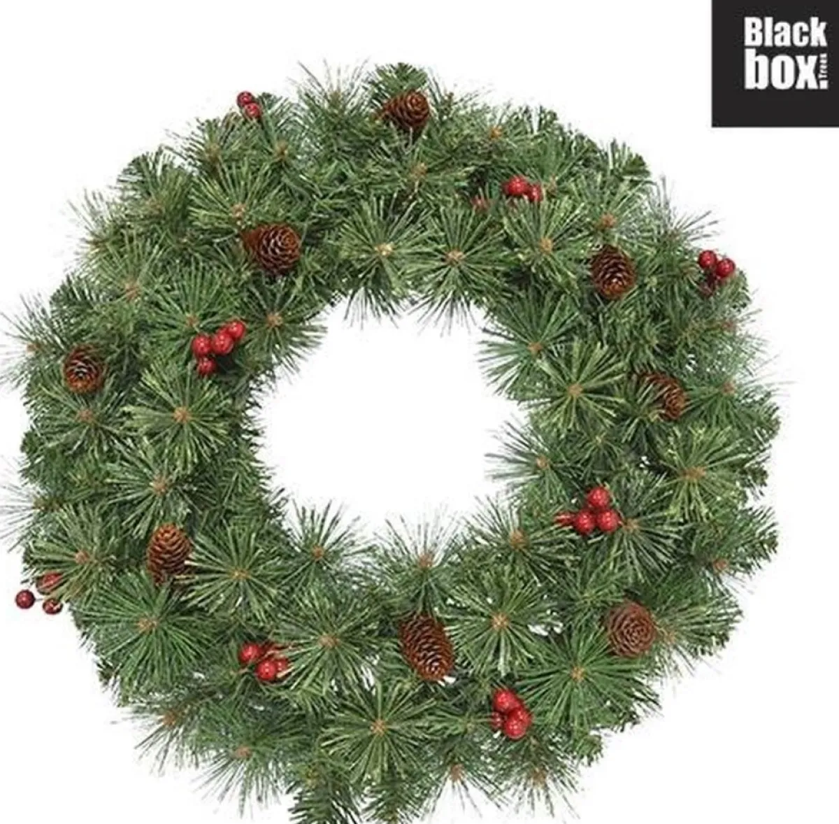 Black Box Kerstkransen> Trees Warth Kerstkrans Met Decoratie - O45 Cm - Groen