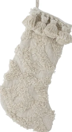 Bloomingville Kerstsokken> Kerstsok Vence Katoen Naturel