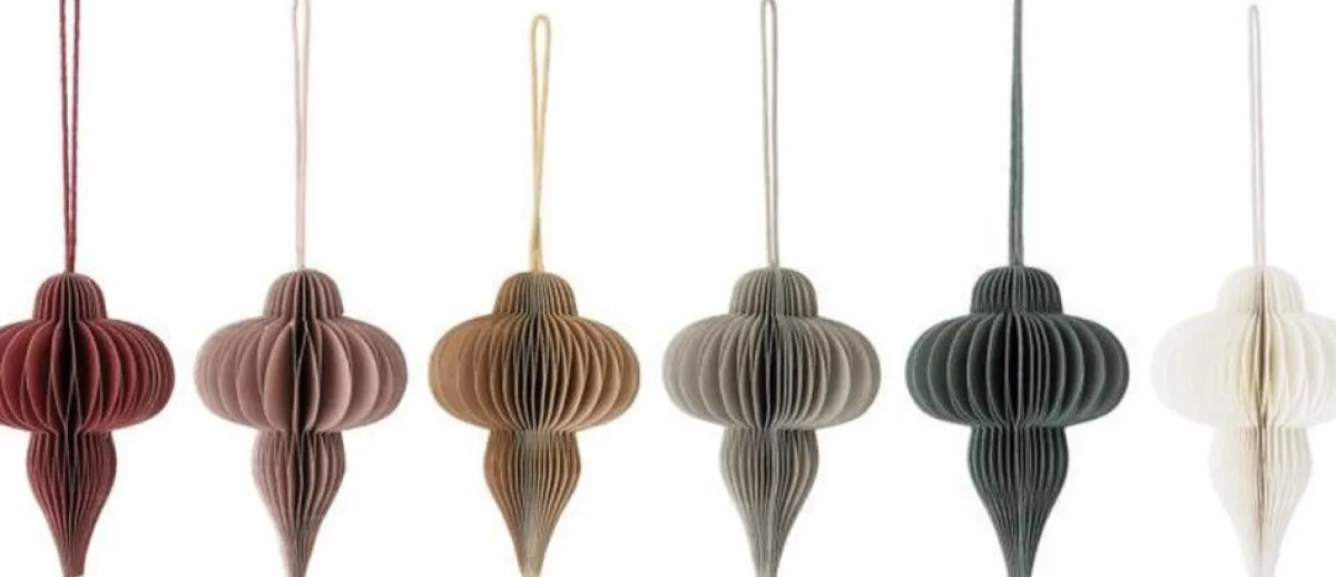 Bloomingville Kersthanger> Papieren Ornament