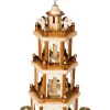 Brubaker Kerststallen> Kerstpiramide Houten Piramide - Natuur - 4 Niveaus - 60 Cm Hoogte - Handbeschilderde Figuren