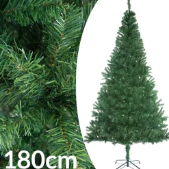 Casaria Kerstboom Pvc - Metalen Voet - 180 Cm Groen Outlet