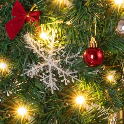 Casaria Guirlandes></noscript> Kerstguirlande Met Verlichting - 10 M 160 Led's - Warmwit